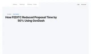 Preview of the FEDITC Case Study