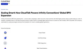 Preview of the Infinity Connections BPO Case Study
