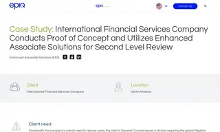 Preview of the International Financial Services Company Case Study
