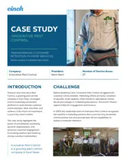 Preview of the Innovative Pest Control Case Study