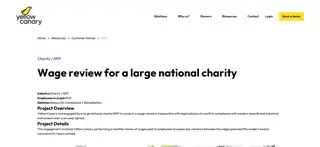 Preview of the Large National Charity Case Study