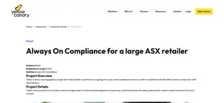 Preview of the Large ASX Retailer Company Case Study