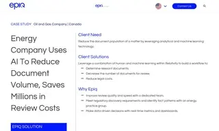 Preview of the Large Oil and Gas Company Case Study