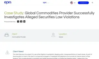 Preview of the Global Commodities Provider Case Study