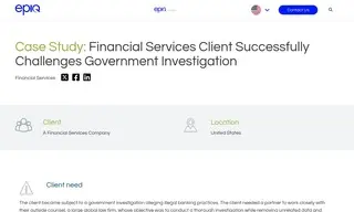 Preview of the Financial Services Company Case Study