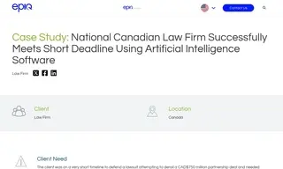 Preview of the National Canadian Law Firm Case Study