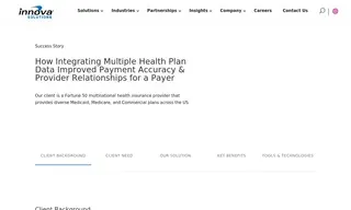 Preview of the Fortune 50 Multinational Health Insurance Provider Case Study