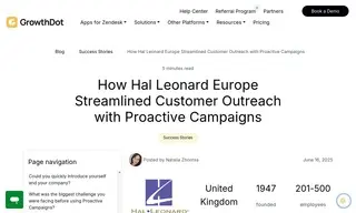 Preview of the Hal Leonard Europe Case Study