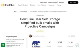 Preview of the Blue Bear Self Storage Case Study