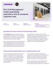 Preview of the Zion Call Management Case Study