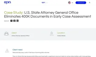 Preview of the U.S. State Attorney General (AG) Office Case Study
