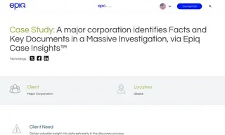 Preview of the Large Multinational Technology Company Case Study