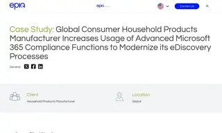 Preview of the Leading Household Products Manufacturer Case Study