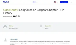 Preview of the Lehman Brothers Case Study