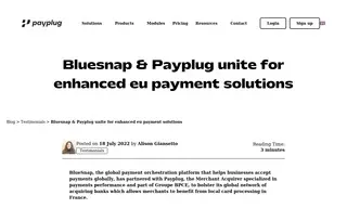 Preview of the BlueSnap Case Study