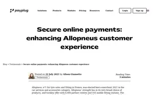 Preview of the Allopneus.com Case Study