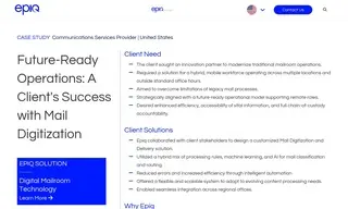 Preview of the Leading Communications Services Provider Case Study