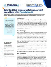 Preview of the Saiontz & Kirk Case Study