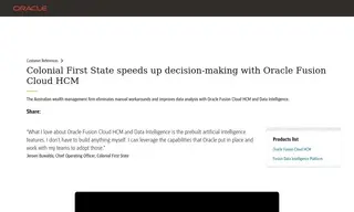 Preview of the Colonial First State Case Study