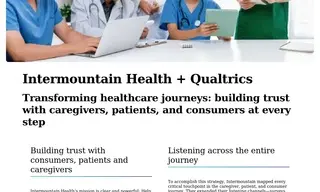 Preview of the Intermountain Health Case Study