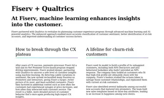 Preview of the Fiserv Case Study