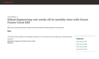 Preview of the Etihad Engineering Case Study