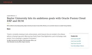 Preview of the Baylor University Case Study