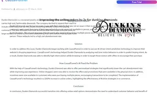 Preview of the Dunkin Diamonds Case Study