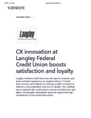 Preview of the Langley Federal Credit Union Case Study