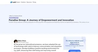 Preview of the Paradise Group Case Study