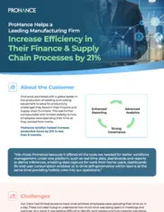 Preview of the Leading Manufacturing Firm Case Study