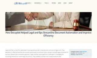 Preview of the Legal and Ops Case Study