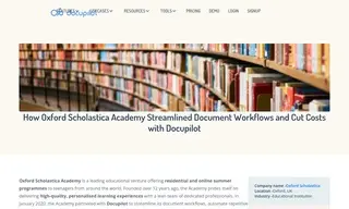 Preview of the Oxford Scholastica Academy Case Study