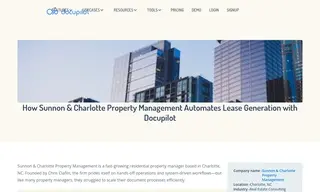 Preview of the Sunnon & Charlotte Property Management Case Study