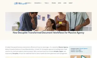 Preview of the MASSIVE Case Study