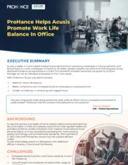 Preview of the Acusis Case Study