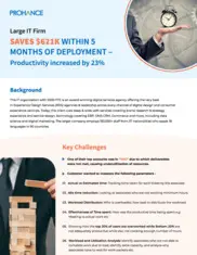 Preview of the Large IT Firm Case Study