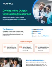 Preview of the Global Clinical Process Outsourcing Company Case Study