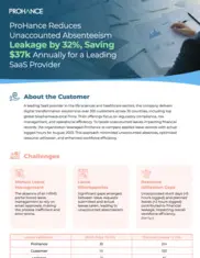 Preview of the Leading SaaS Provider Case Study