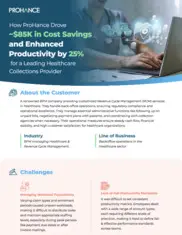 Preview of the Leading Healthcare Collections Provider Case Study