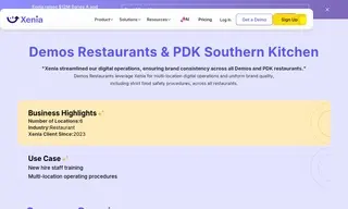 Preview of the Demo’s Restaurant Case Study