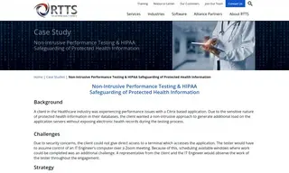 Preview of the Large Healthcare Company Case Study