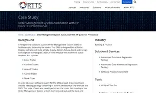 Preview of the Large Banking & Finance Company Case Study