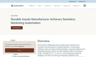 Preview of the Durable Goods Manufacturer Case Study