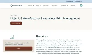 Preview of the Leading US Manufacturer Case Study