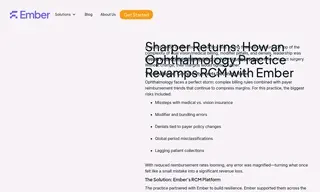 Preview of the Multi Ophthalmology Practice Company Case Study