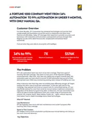 Preview of the Fortune 1000 Company Case Study