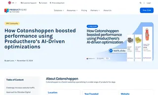 Preview of the Cotonshoppen.dk Case Study