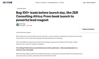 Preview of the ZER Consulting Case Study