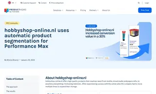 Preview of the Hobbyshop-online.nl Case Study